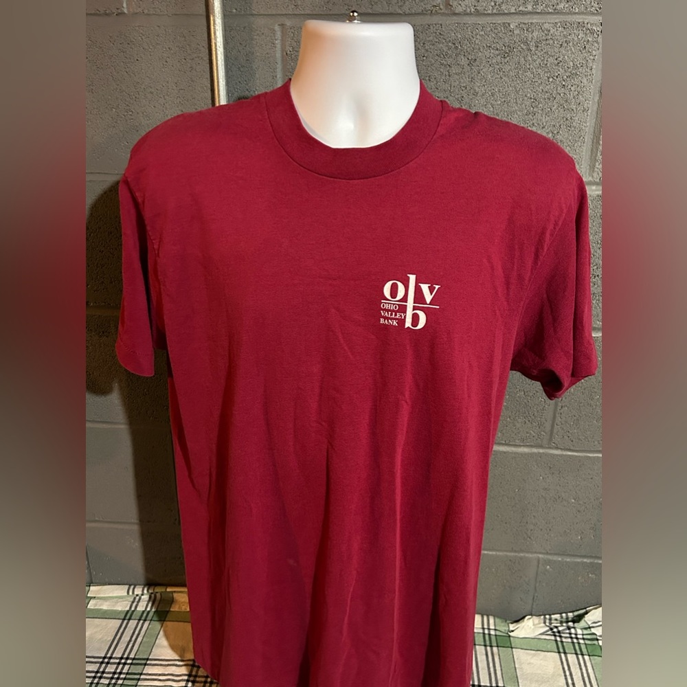 Vintage 1980s Ohio Valley Bank OVB T-Shirt Size Large L